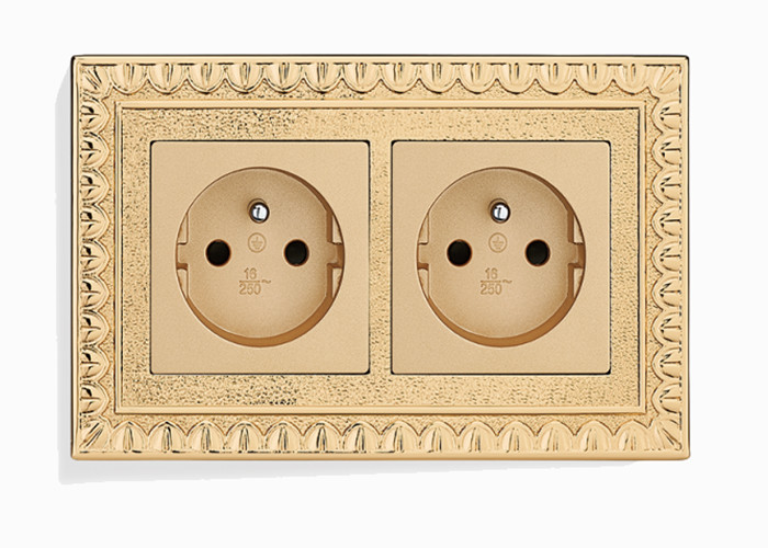 Amertop Brass wall 86 standard one switch with 2-3 - pole multi - functional international five - hole socket