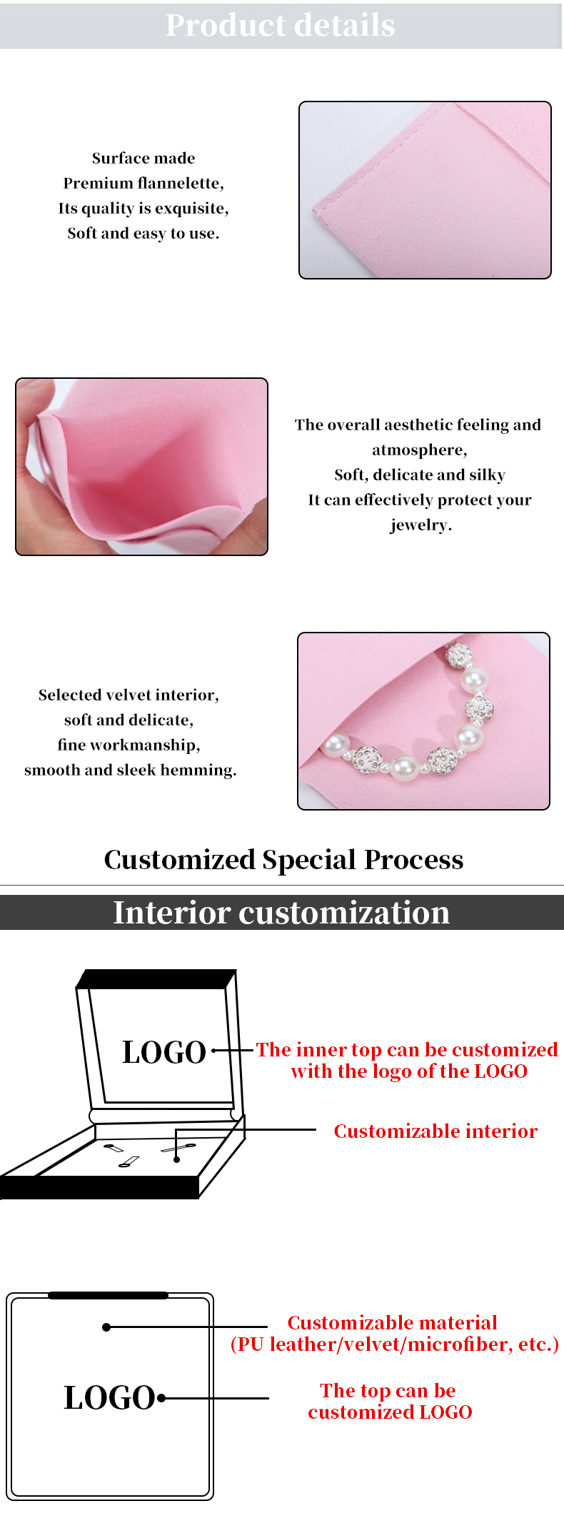 Compact Simple Soft Velvet Jewelry Packaging Envelope Pocket Mini Pendant Pouch