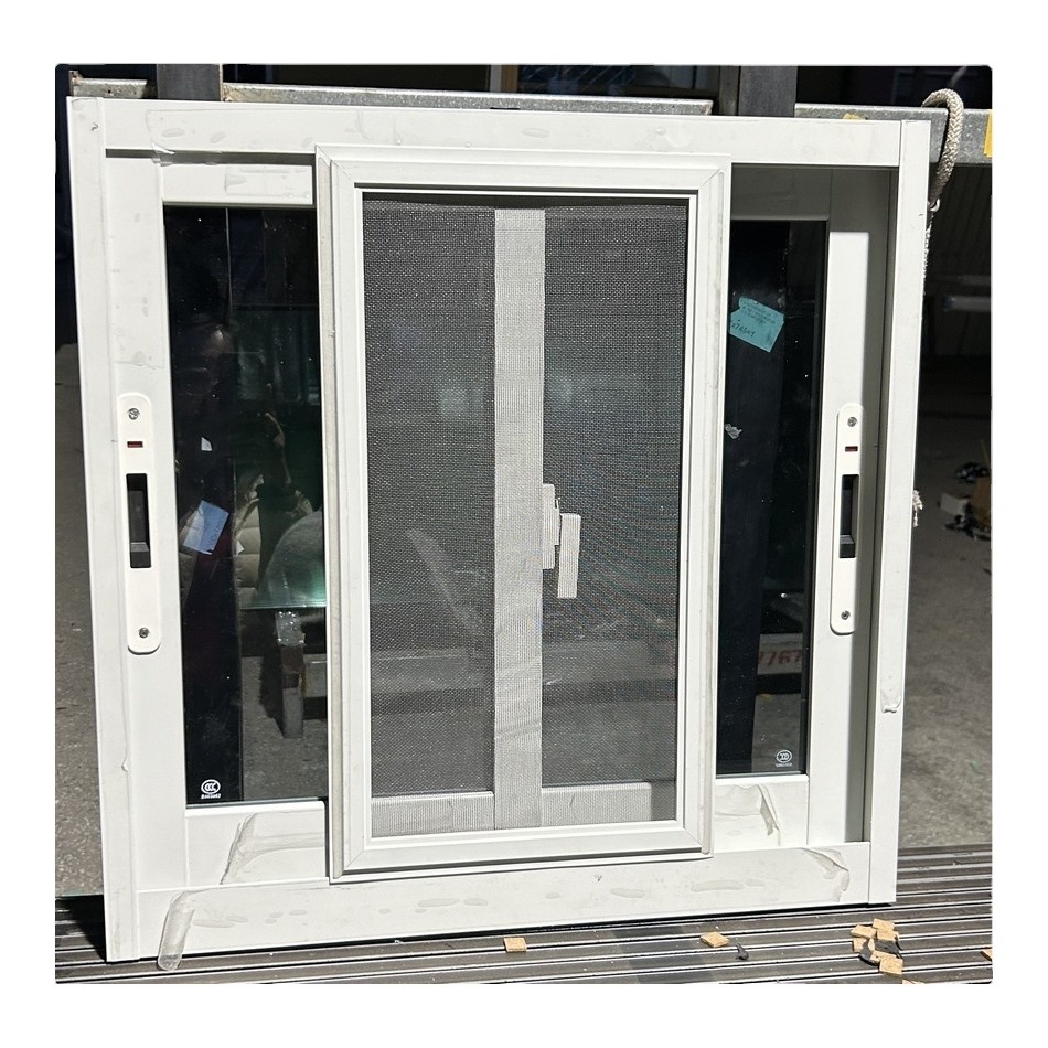 European Style White Aluminum Sliding Windows Double Glass Sliding Window OEM