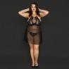 Buy cheap Spandex Fiber Plus Babydoll Lingerie Knitted Sexy Underwear For Large Women from wholesalers