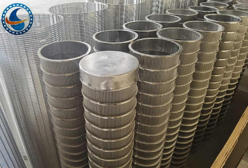Id40mm Stainless Steel Profile Wet Dry Separator Od48mm Vee Wire Screen Filter