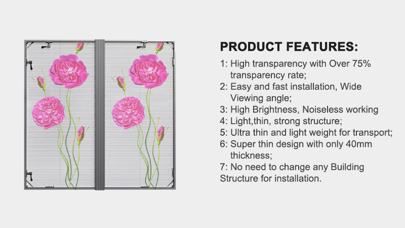 SMD1921 LED Transparent Display Screen P3.91 High Definition Viewing