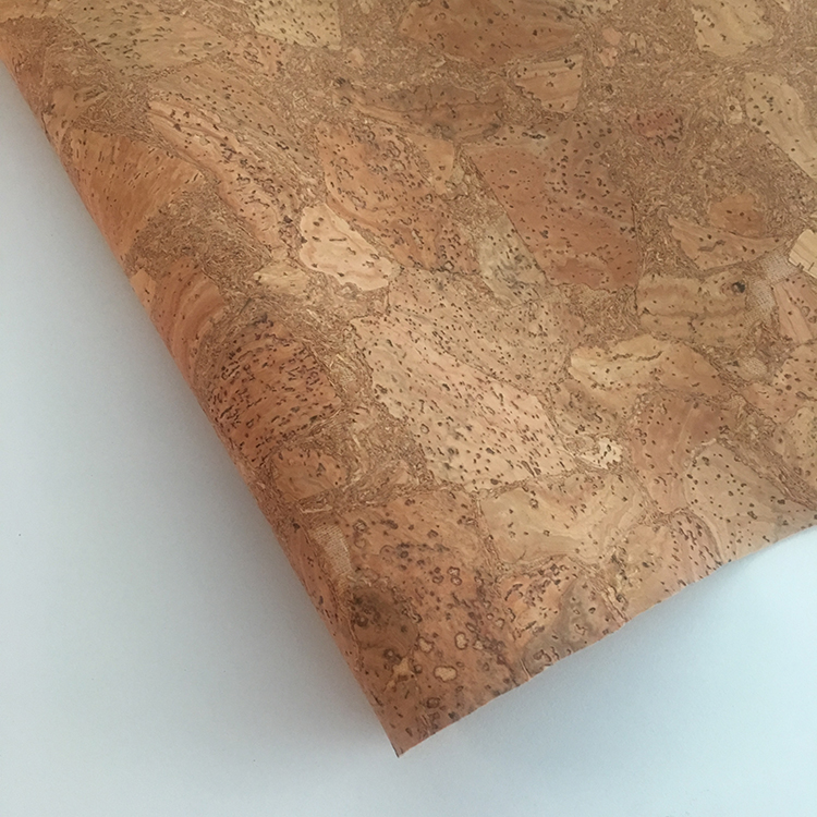 Women Shoes Cork Leather Fabric Knitted Fabric Backing Customized Color