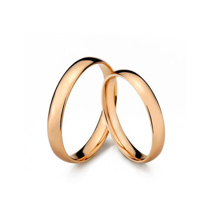 Hot Sale 18K Rose Gold Couple Rings For Women Men Gift (GDR004)