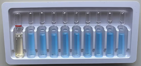 Eco-friendly PET Vial Tray For 1ml~10ml Water Injection Vials