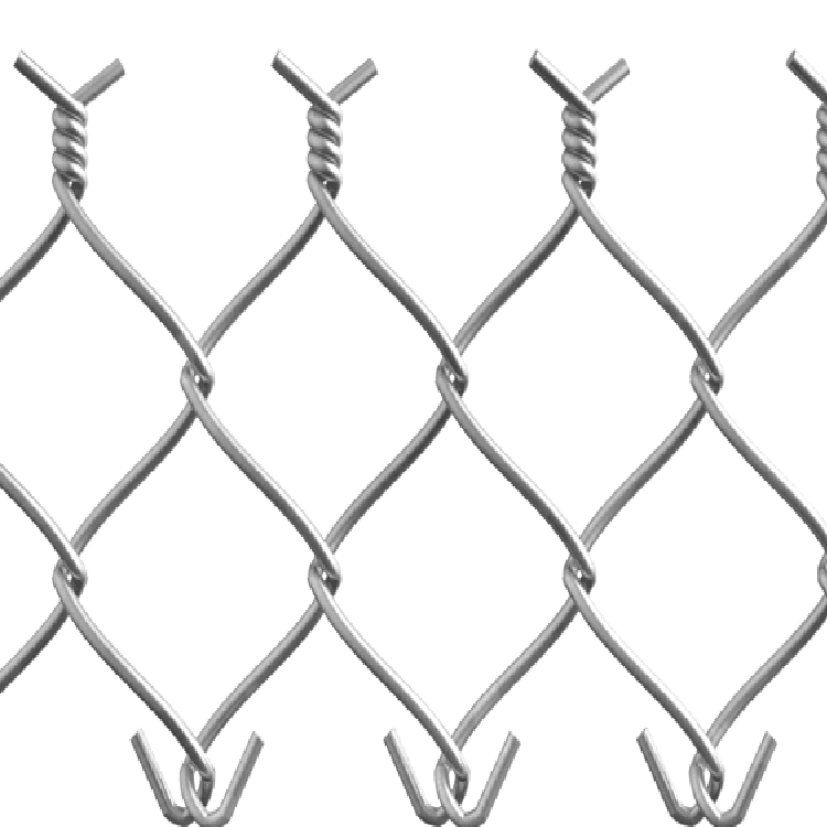 100ft Galvanized Black PVC Coated Chain Link Wire Mesh Fence For Sport Court
