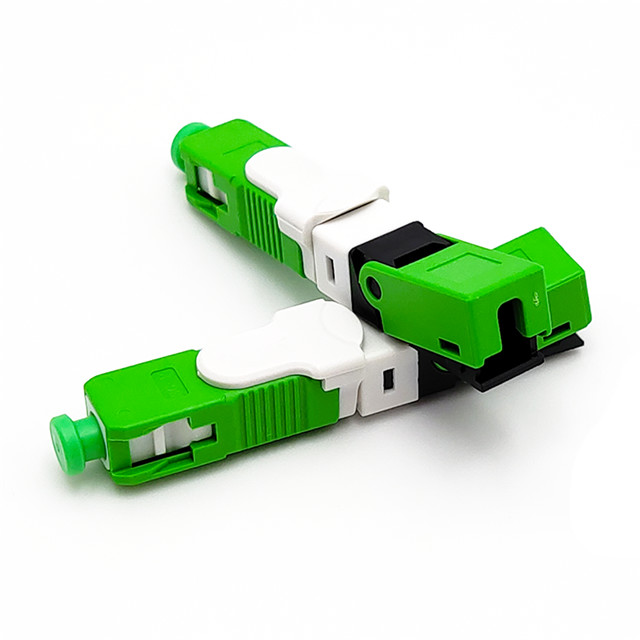 Single Mode Fiber Connectors UPC/APC SC Fast Kits Quick Assembly Connector 500 Mating Cycles