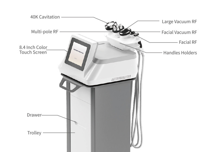 40K Cavitation Weight Loss Machine 40KHz Cavitation RF Vacuum Slimming Machine