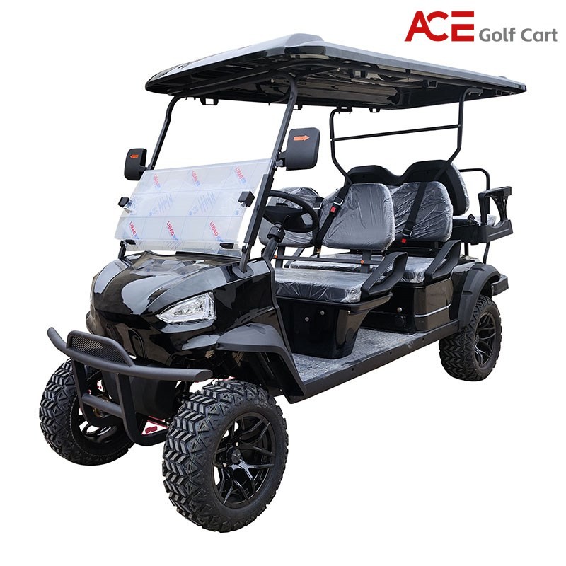 Waterproof 6 Person Golf Cart Electric Off Road Cart With Golf Bag Rack