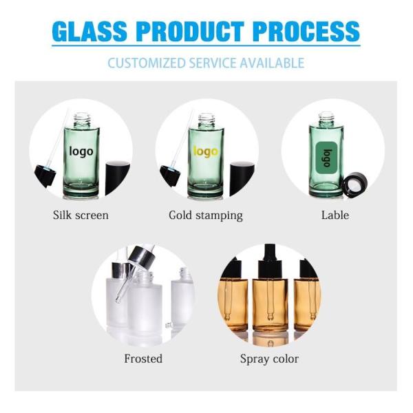 Glass Pump Airless Lotion Bottle 2oz Boston Round 120ml