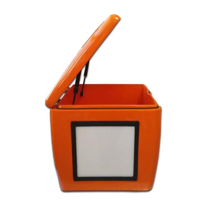 85L Delivery Tail Box for Food and Pizza or Drink Delivery for Motorcycle and Scooter with LED Light
