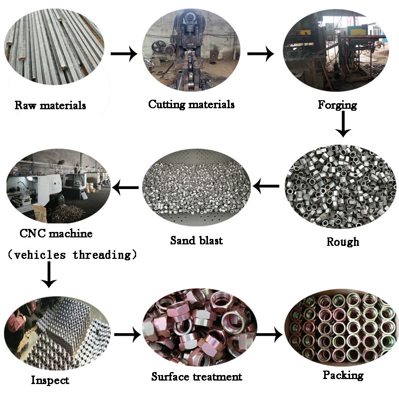 60° Carbon Steel Internal Thread Jic Joint
