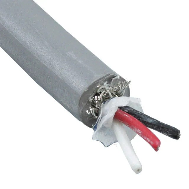 Alpha Wire 86003CY SL005 CABLE 3 CON 28 AWG SLATE SHLD 100'
