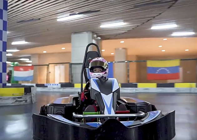 Collision Proof Mini Racing Go Karts 540w/H Lithium Battery Childs Go Cart