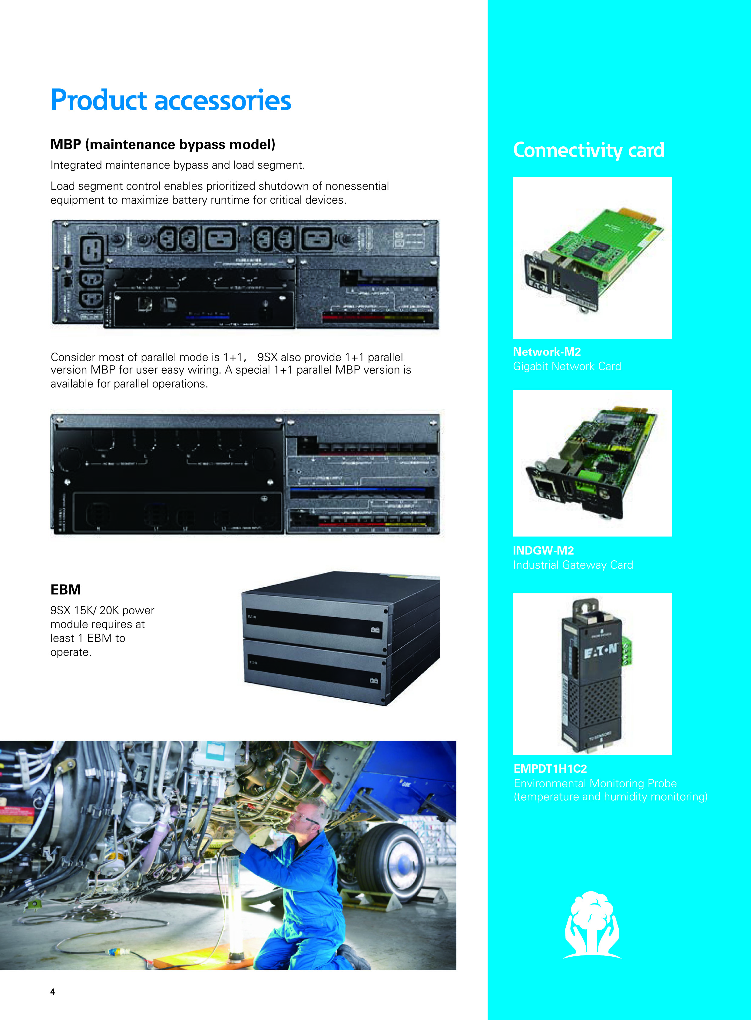 Eaton ups global brand 93SX series eaton powerware 9130 3000vaThree phase 15-20KVA for Government Project Data Center