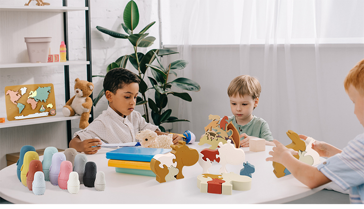 OEM ODM Children Wooden Toys Puzzles For Toddler Educational Learning Playing