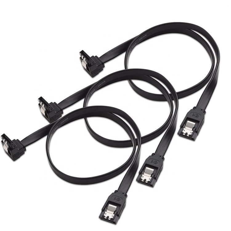 High Speed 6Gbps 90 Degree Right Angle Sata III 3.0 Power Extension Cable for Hard Disk
