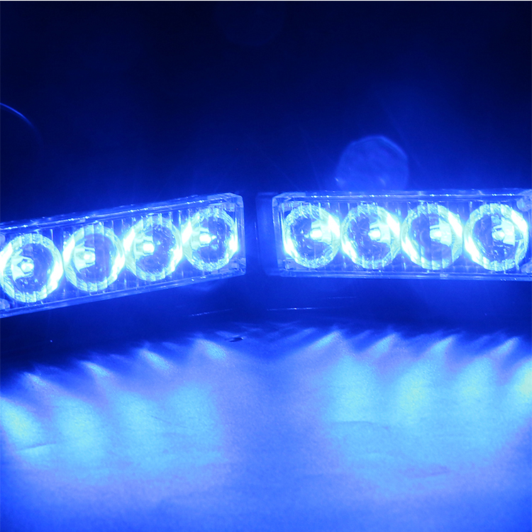 8Models 640lm LED Strobe Warning Lights Blue Red Amber White