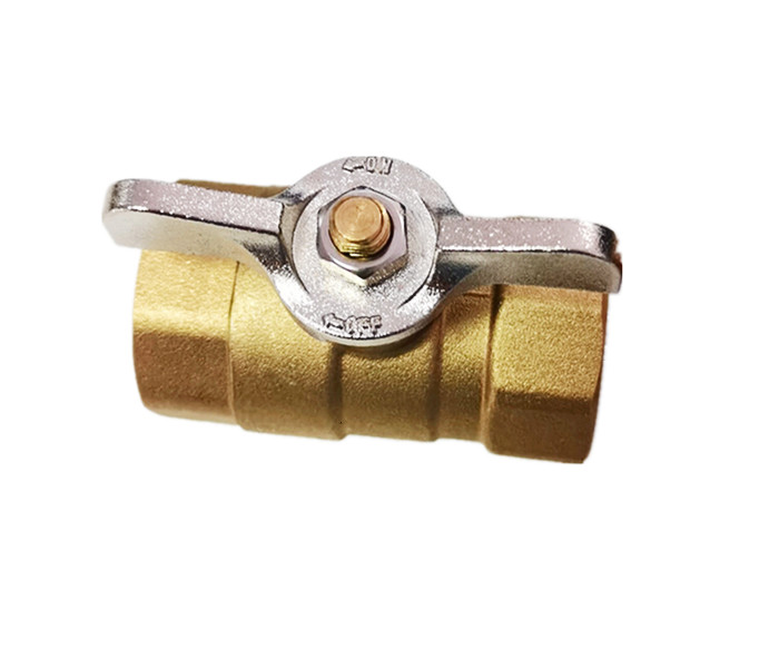 1/2 Brass Ball Valve Female And Female With Butterfly Handle