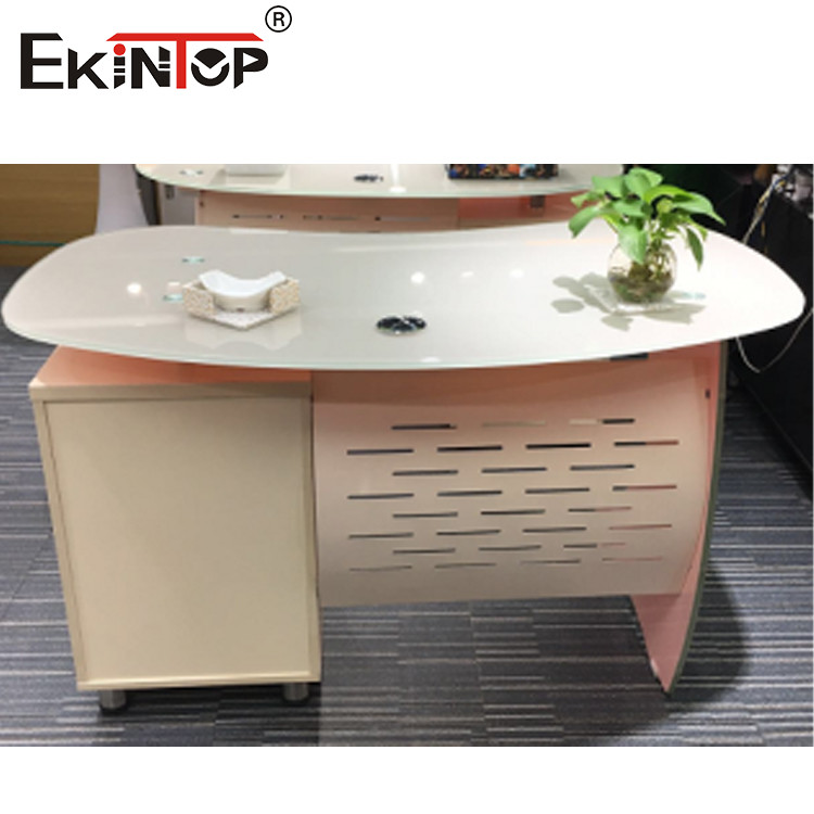 modern glass office desk
