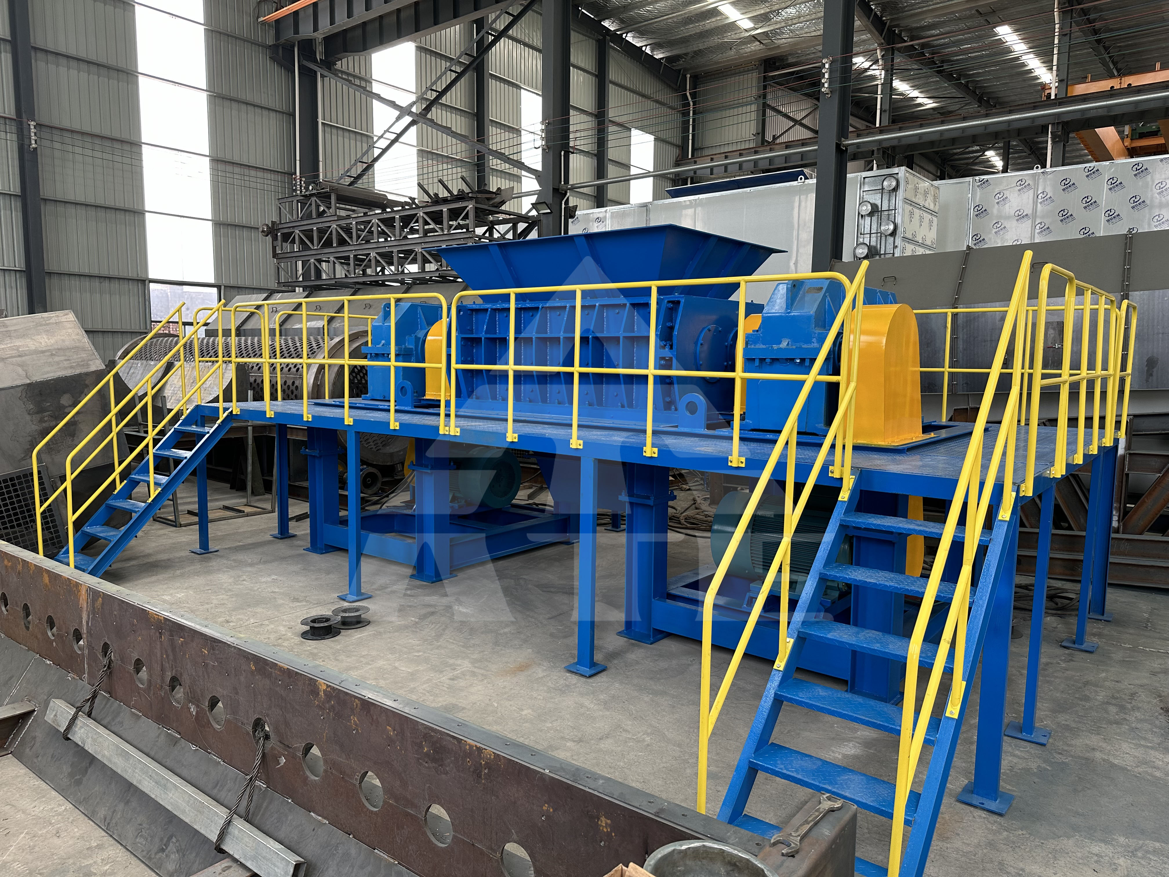 Tire Scrap Heavy Duty Metal Shredder Car Body Metal Scrap Shredder