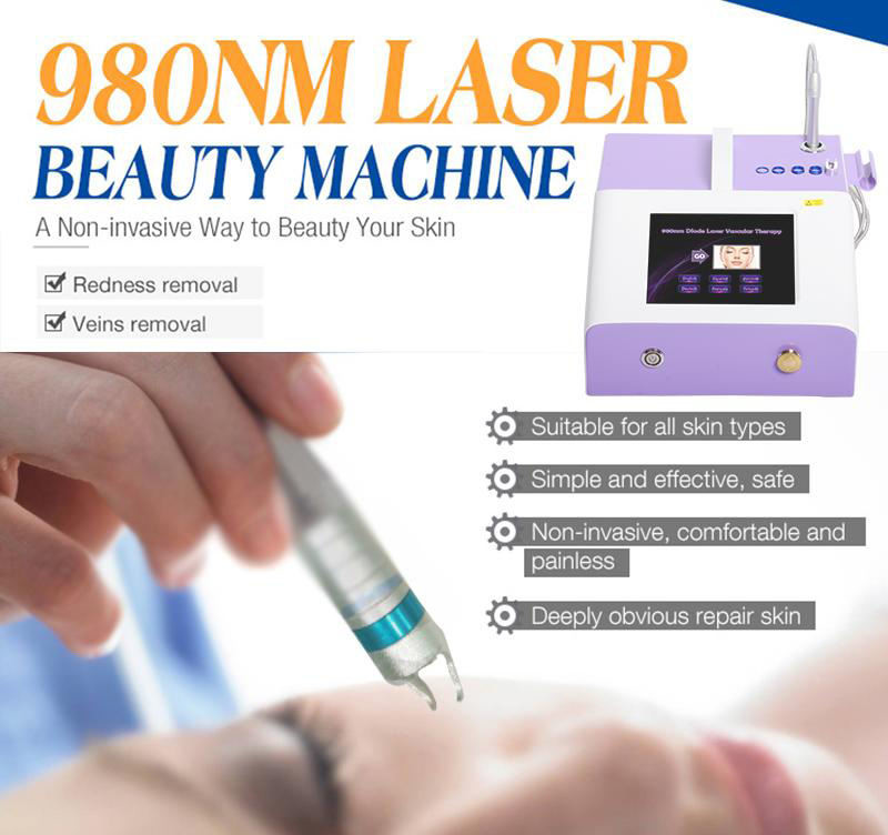 30W 100ms Spider Veins Removal Machine 980 Nm Diode Laser For Vascular Removal