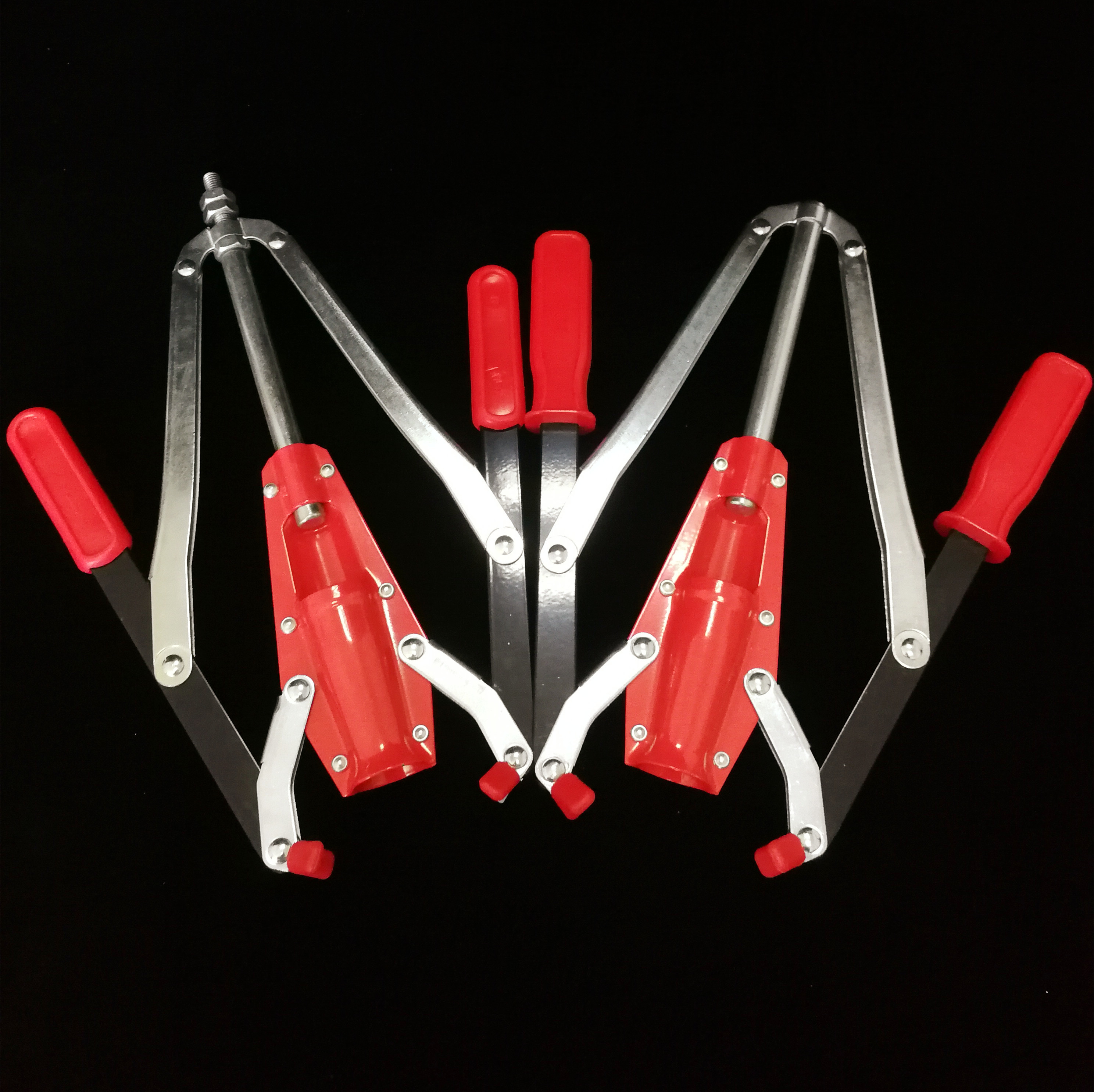 Heavy Duty Double Lever Wine Corker Red Color 970g With Metal Construction