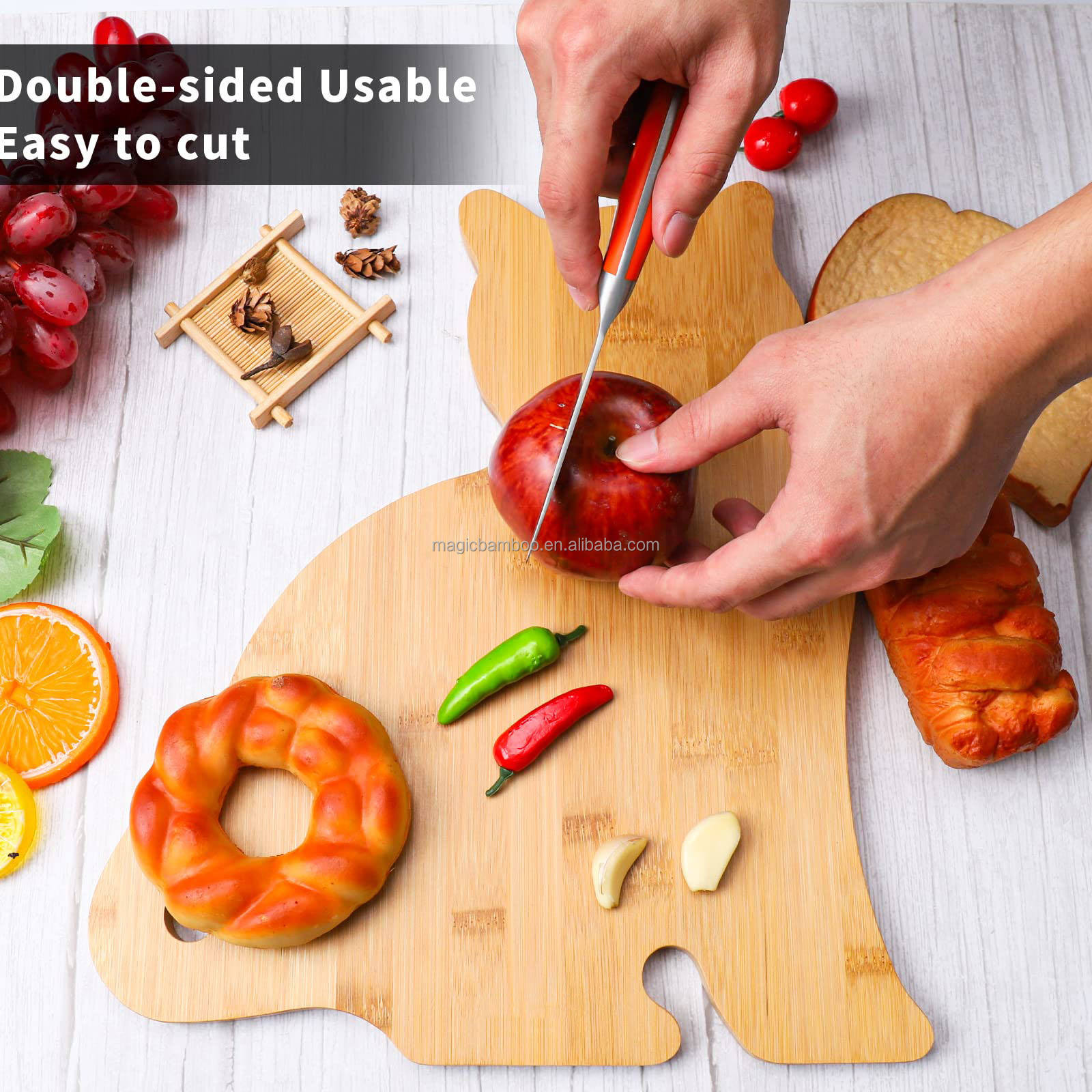 Personalized Funny Kids Cheese Board Cute Wood Cutting Board for Serving and Storage