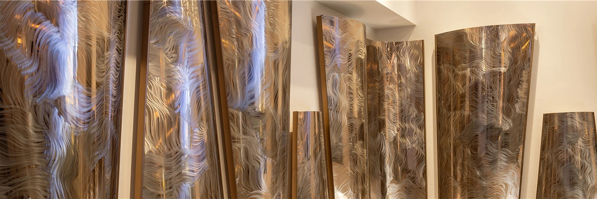 SS 201 304 316 Grade Sheet 3D Laser Texture Color Stainless Steel Sheet Polished Pattern Metal Sheet