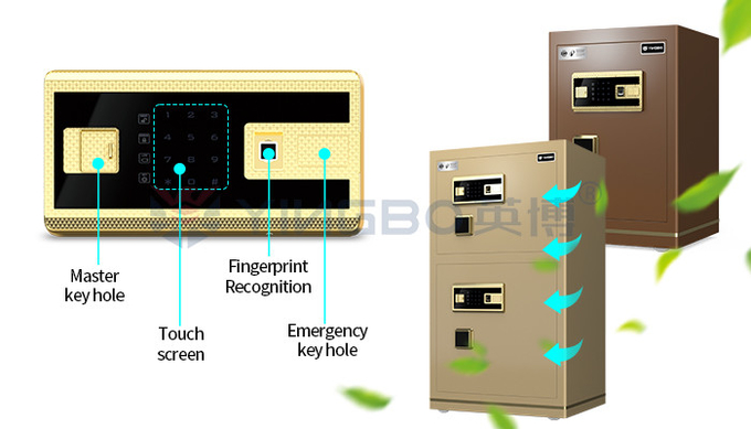 Intelligent Dual Alarm Solid Bolts Office Safe Box YB/N7-25#---150D#