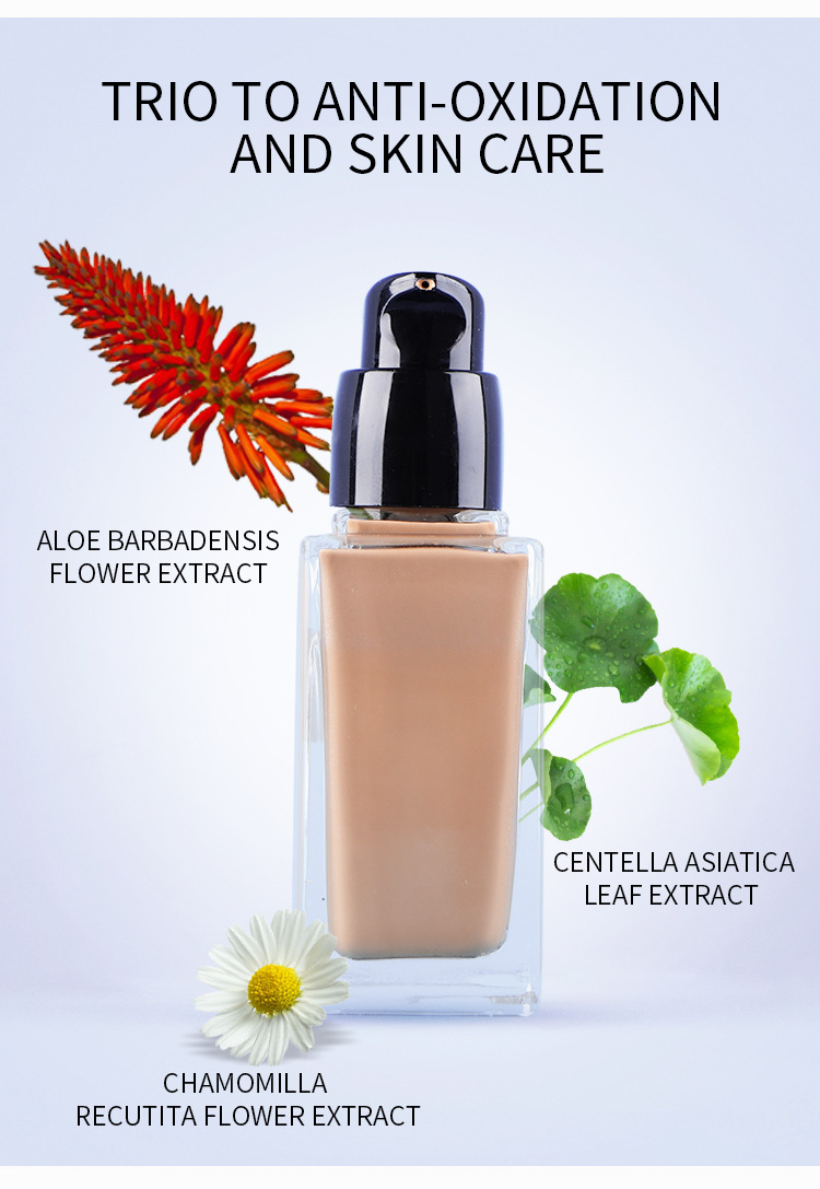 Full Coverage Foundation Private Label Waterproof Matte Liquid Concealer Foundation for Black Skin