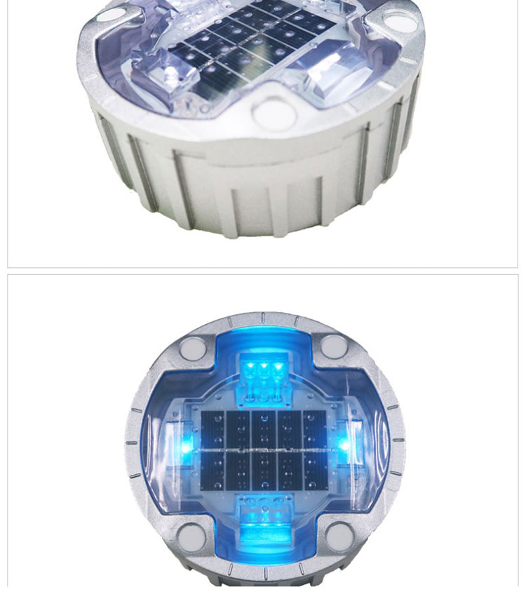 Warning Road Cone G105 Led Solar Aluminum Cat Eye Round Road Stud for Traffic Safety