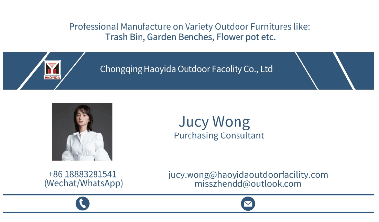 L350*W250*H930 MM 40L Galvanized Garden Waste Bin