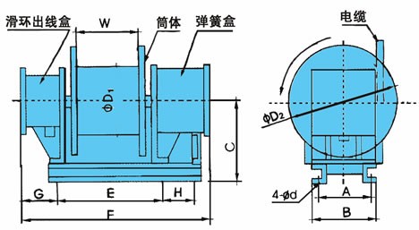 Auto Rewind Cable Reel with Exterior Slip Ring in China