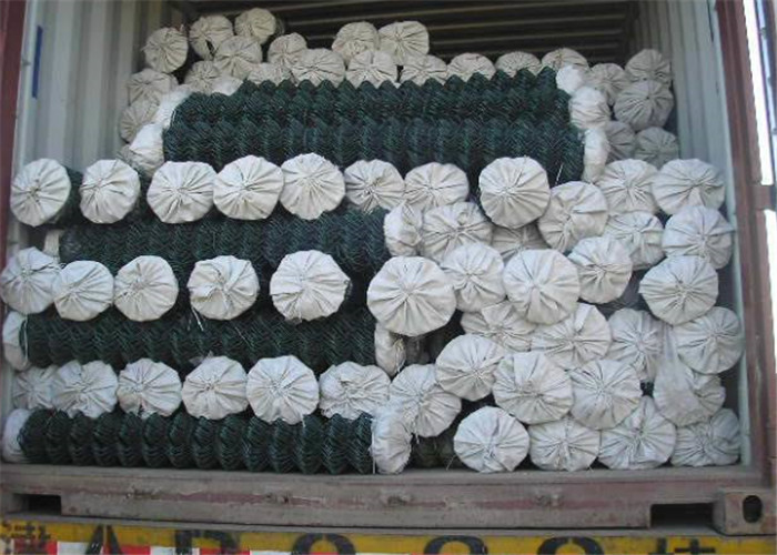 Galvanized Steel Chain Link Fence Fabric , 4 Feet Height Chain Link Wire Mesh