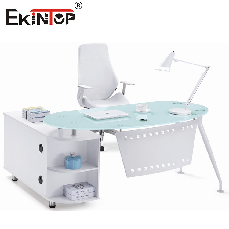 glass computer desk