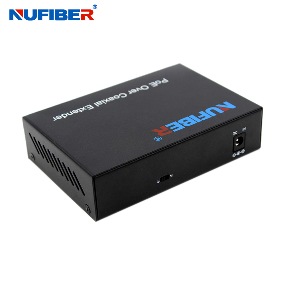 2 Wire IP Ethernet Over Coaxial Extender 0 - 300M With POE Function