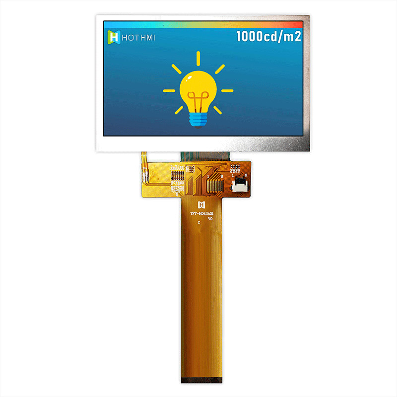 480x272 Color 4.3 Inch TFT LCD Display Module Sunlight Readable TFT-H043A21WQISTKN40