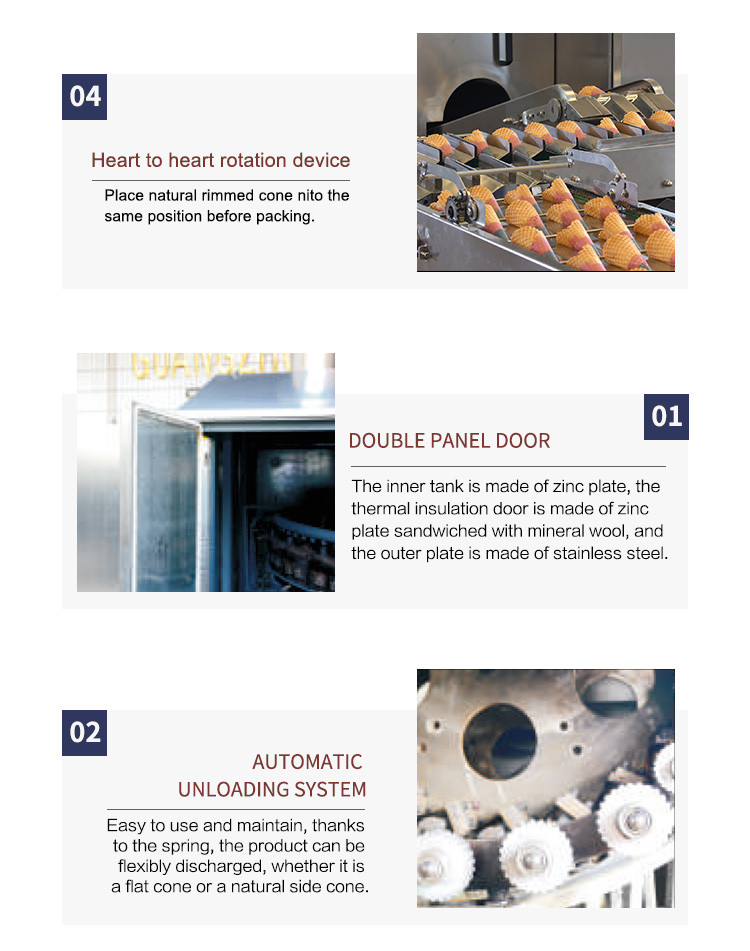 Automatic Cone And Egg Roll Production Line , 61 Cast Iron Baking Templates, Durable And Wear-Resistant.