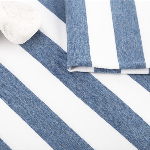 Durable Striped Textured Fabric , Combed 175cm Color Stripe Fabric