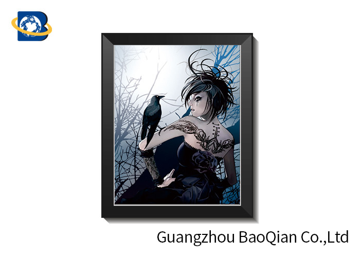 30 X 40 Cm 3D Lenticular Pictures With PS Frame / Custom Lenticular Printing