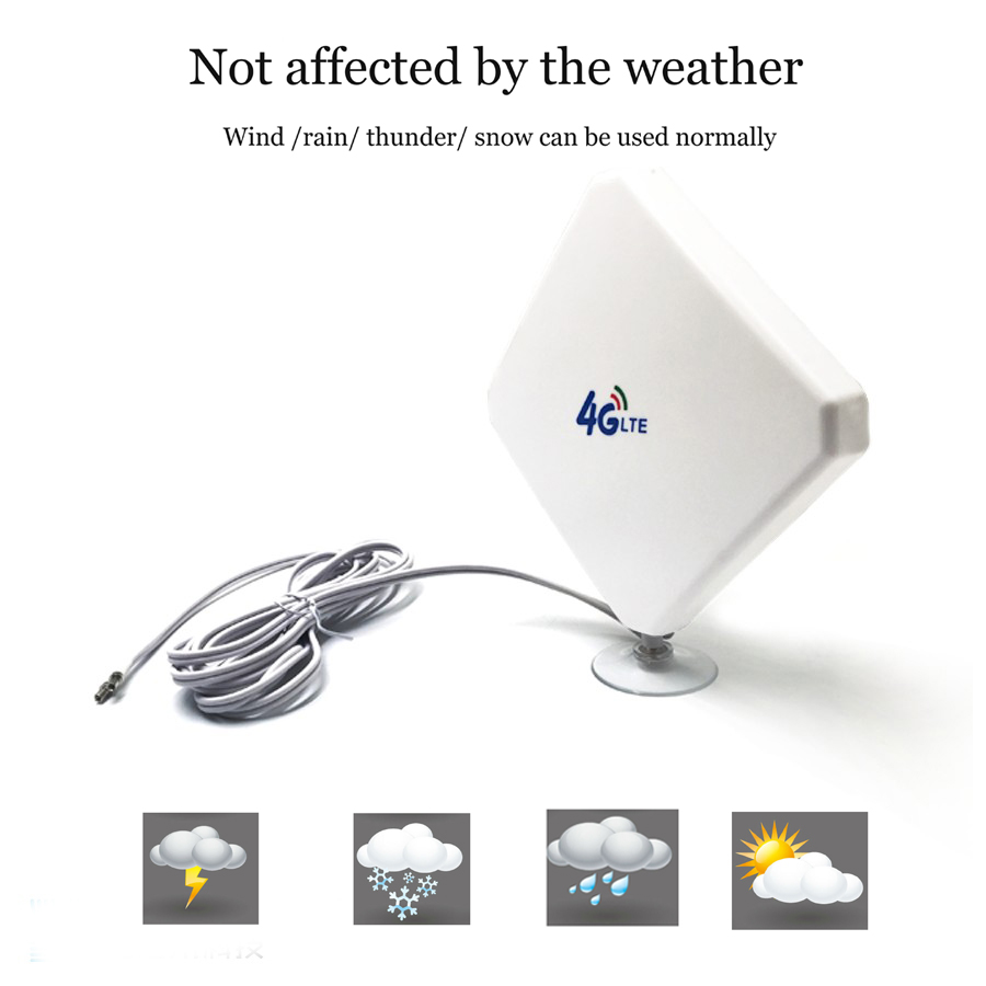 High Gain 600-2700mhz 4G LTE TS9 Connector Antenna for Wifi Panel Size 50mm*70mm*12mm