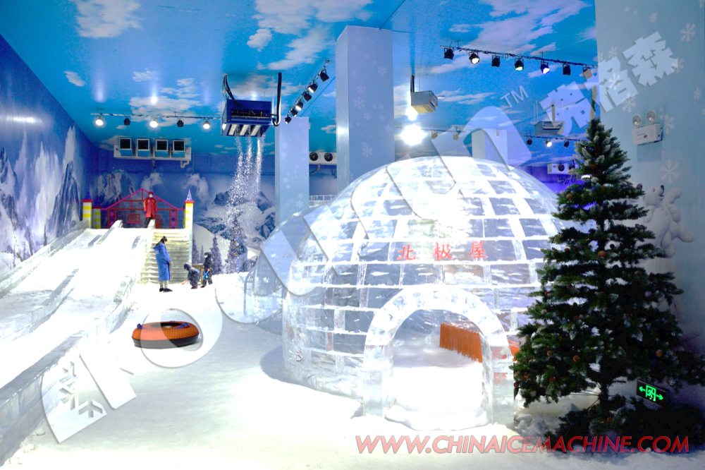 Advanced Commercial Snow Ice Focusun Flake Ice Machine for Indoor Skiing Resorts