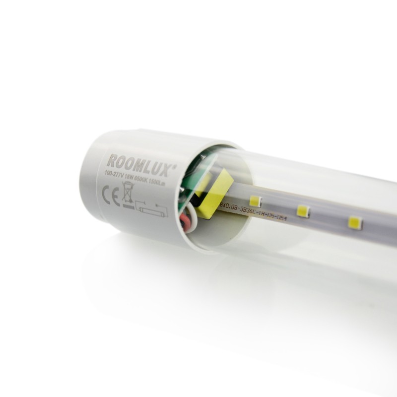 9-24W Warm White T8 LED Tube With Aluminum Lamp Body For Household Lighting