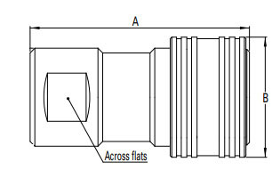 NBR BSPP Shut Off Hydraulic Quick Connect Couplings