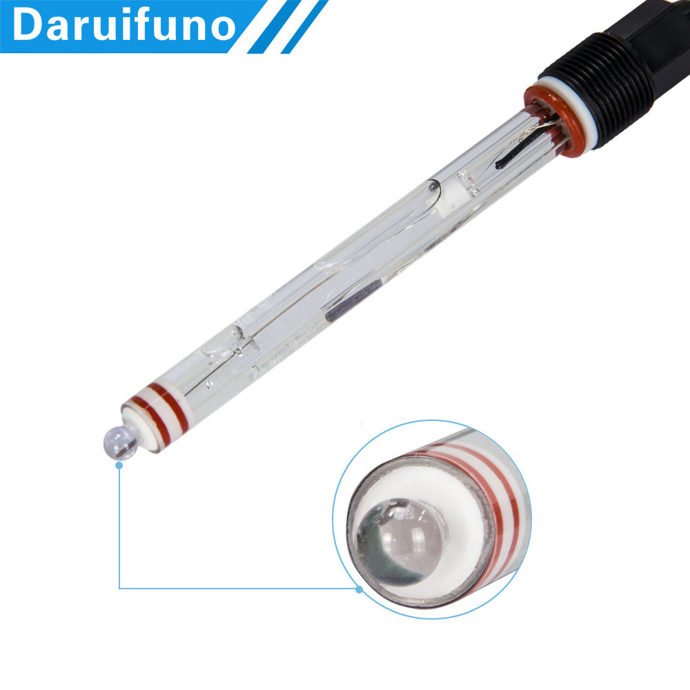NTC10K 0~80℃ Temp. Compensation Glass PH Sensor For Dirty Water