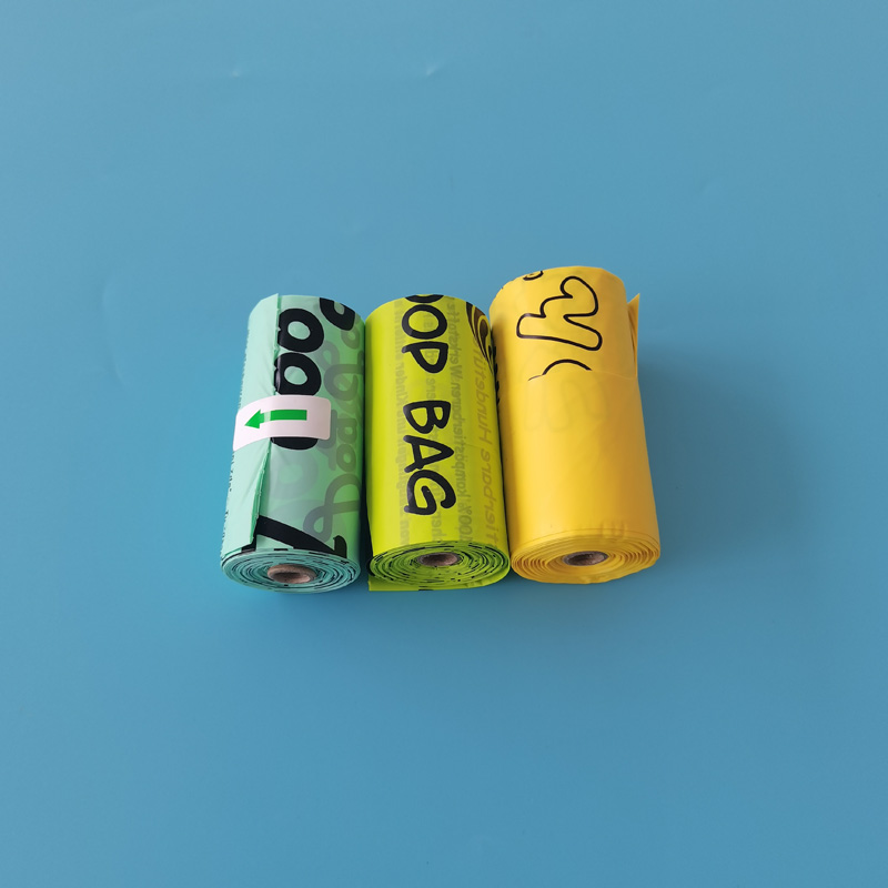 Customized Portable Durable Blue Waterproof Scented Pet Cat Waste Garbage Poop Bags