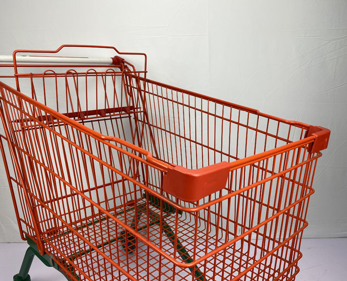 210L European Type Lightweight Shopping Trolley Commercial Shopping Carts With Child Seat