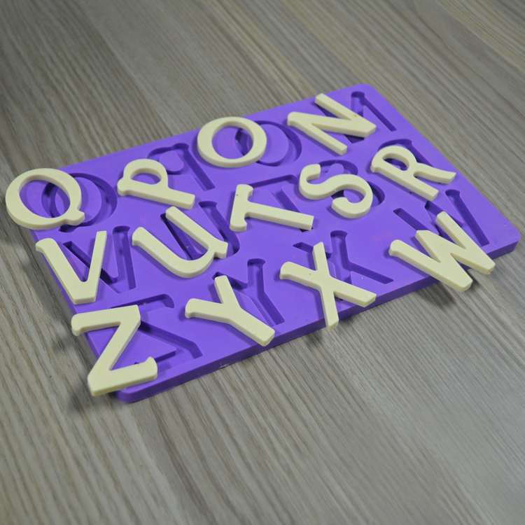 Silicone Baking Utensils Customized Cake Decoration Tools Alphabet Shape Mold For Fondant