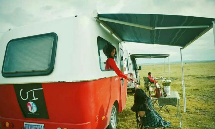 America Standard Camper Caravan Trailer Caravan With Alko Transaxle Big Awning